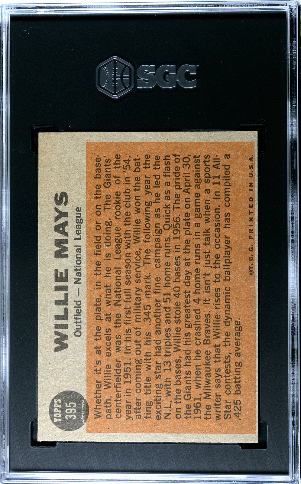 1962 Topps Willie Mays All-Star #395 SGC 4