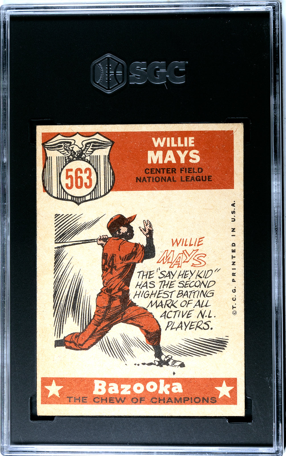 1959 Topps Willie Mays All-Star #563 SGC 3.5