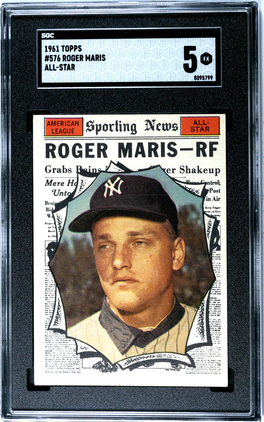 1961 Topps Roger Maris All-Star #576 SGC 5