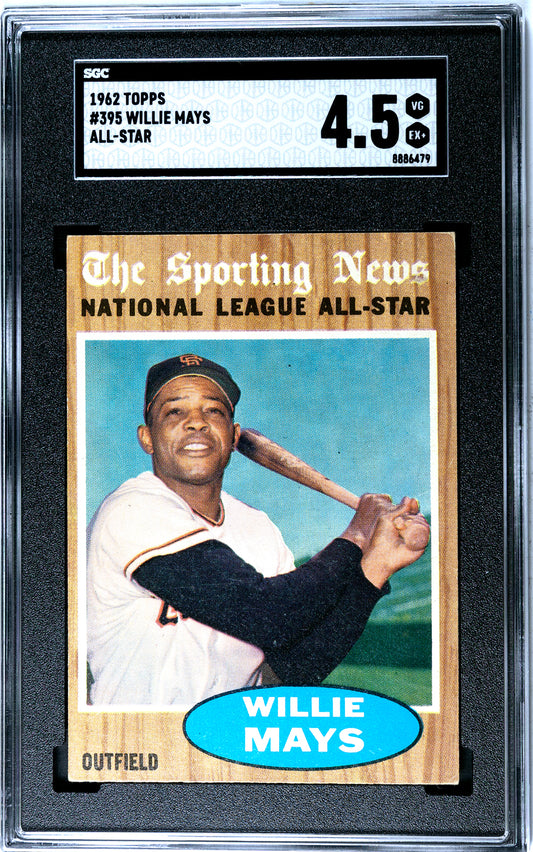1962 Topps Willie Mays All-Star #395 SGC 4.5