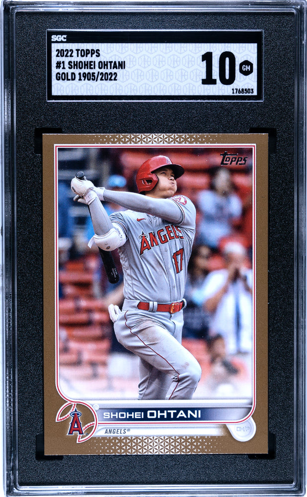 2022 Topps Shohei Ohtani #1 Gold Sgc 10